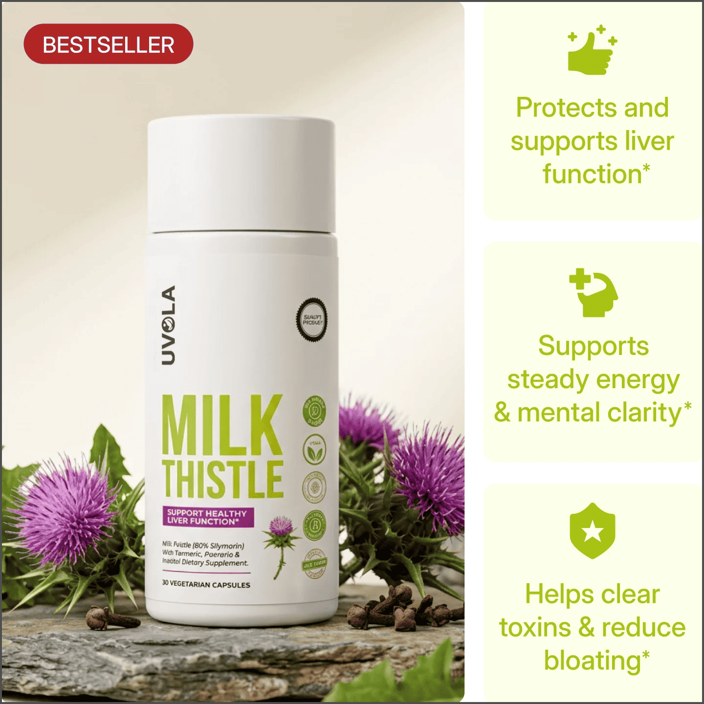 Uvola Milk Thistle product packshot